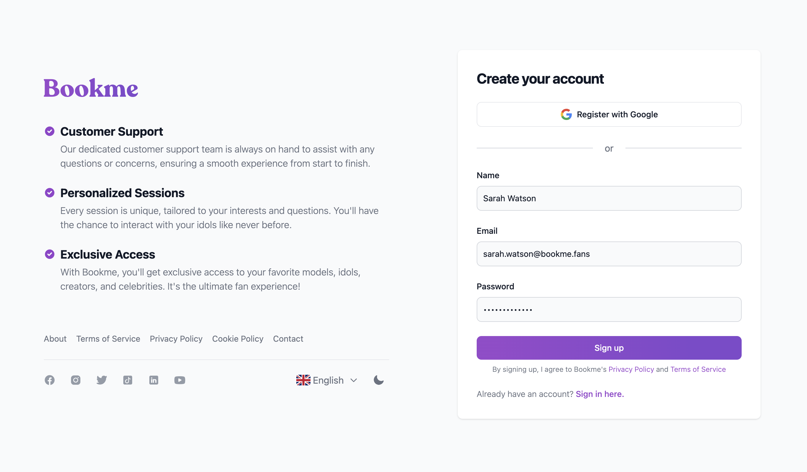 Bookme.fans - Connect & Book Your Favorite Creators